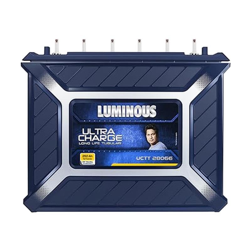 Luminous Ultra Charge UCTT-28066 Tall Tubular Inverter Battery for Home, Office & Shops | 250Ah High-Performance, Durable & Low Maintenance Battery | Easy Installation | 66 Months Warranty