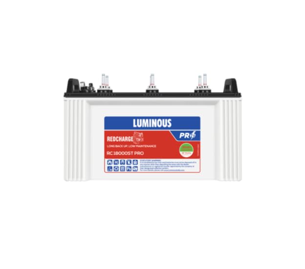 Luminous Inverter & Battery Combo (Zelio1100 Pure Sine Wave 900VA/12V Inverter with Red Charge RC18000ST PRO 150Ah Battery) for Home, Office & Shops