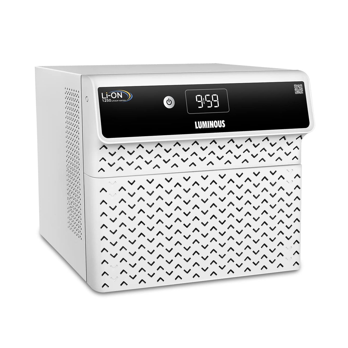 Luminous Li-On 1250 Pure Sine Wave Inverter for Home, Office & Shops | 1100/12.8V with Integrated Lithium-Ion Battery | 3X Fast Charging | LCD Display | Compact Design | 5+3 Years Warranty by Luminous