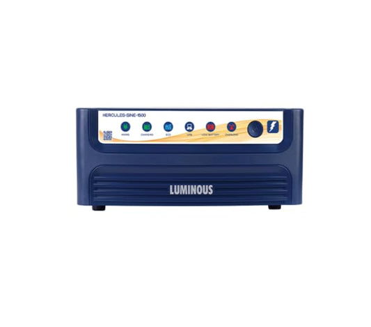 Luminous Inverter & Battery Combo (Hercules 1500 Pure Sine Wave 1400VA/12V Inverter with RC18000 PRO Tall Tubular 150Ah Battery) for Home, Office & Shops