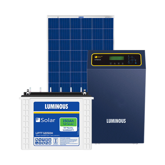 Solar Off Grid Combo | NXG 1850e, Solar Battery 150 Ah (2 Nos.), Solar Panel 330 W (4 Nos.)